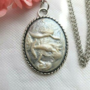 Beach wedding anniversary birthday Mermaid Siren Pearl Nautical Sea Necklace